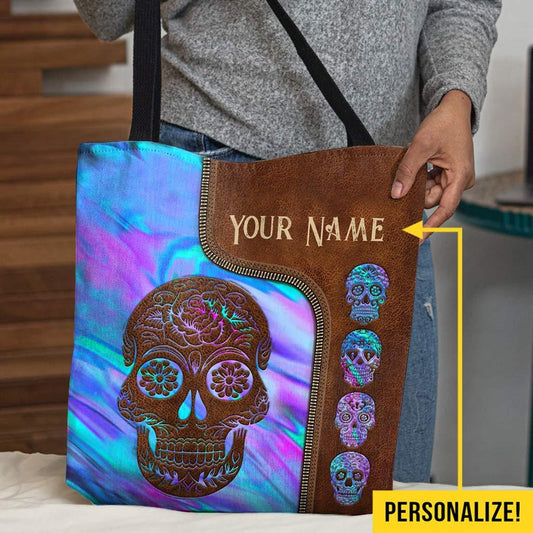 Love Skulls Personalized  Tote Bag