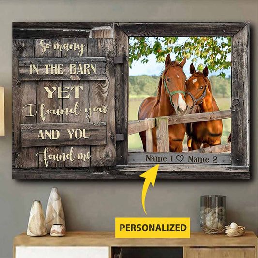 So Many In The Barn - Horse Personalized Poster