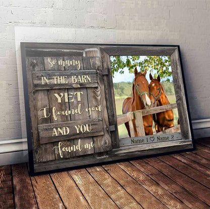 So Many In The Barn - Horse Personalized Poster