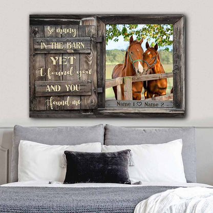 So Many In The Barn - Horse Personalized Poster