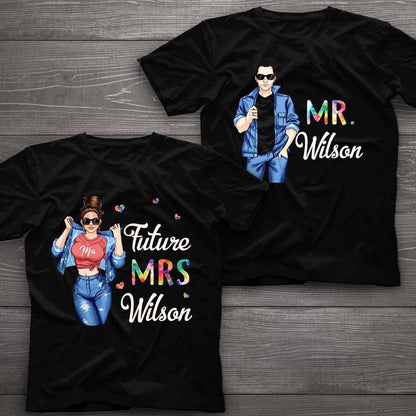 Future Mrs - Couple Personalized T-shirt