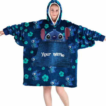 Ohana Means Family - Personalized Ohana Blanket Hoodie