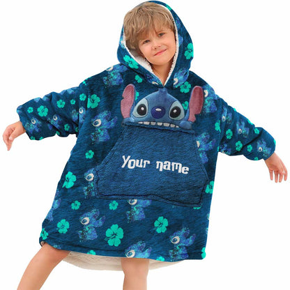 Ohana Means Family - Personalized Ohana Blanket Hoodie