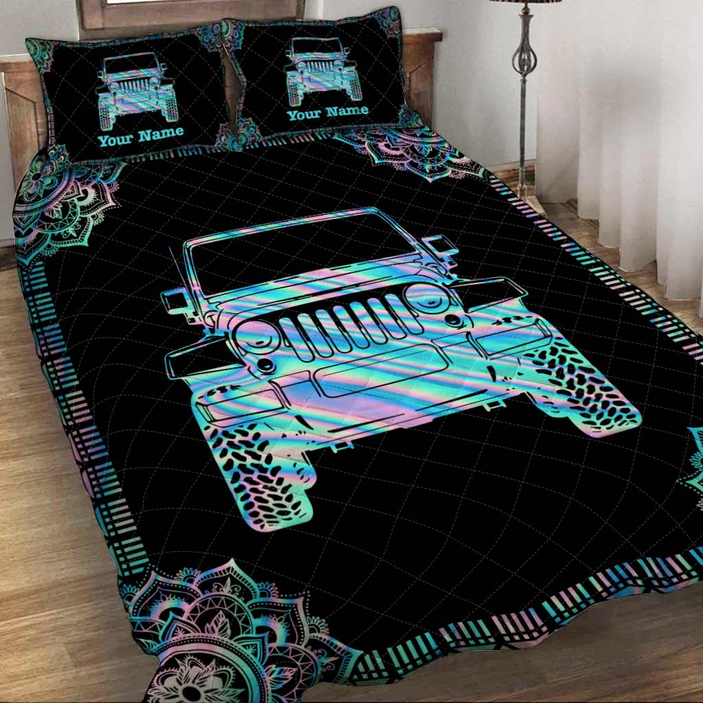 Holo Sleepy - Personalized Car Quilt Set