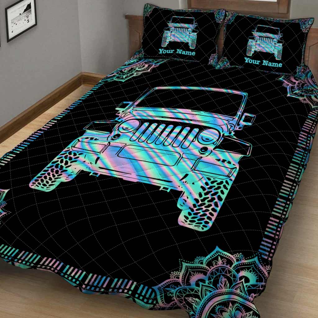 Holo Sleepy - Personalized Car Quilt Set