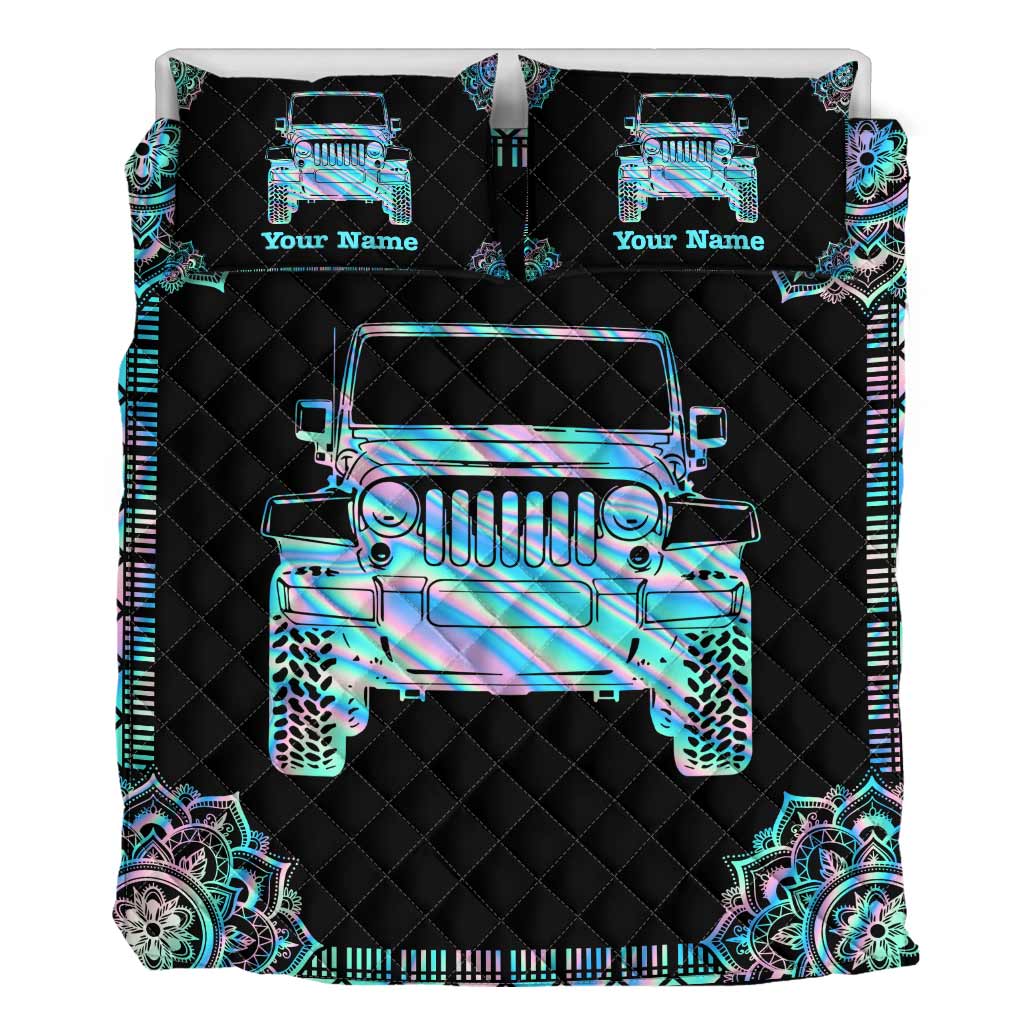 Holo Sleepy - Personalized Car Quilt Set