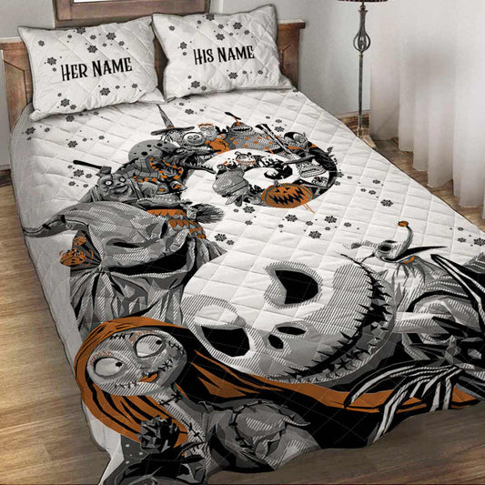 Nightmare Couple - Personalized Quilt Set
