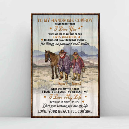 You Had Me & I Had You - Personalized Horse Poster