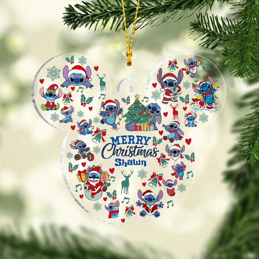 Magical Ohana 2 - Personalized Christmas Ohana Transparent Ornament