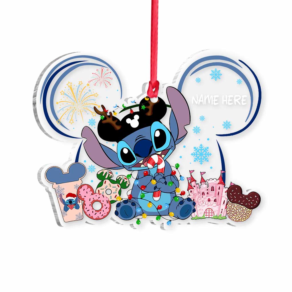 Magical Ohana 1 - Personalized Christmas Ohana Transparent Ornament