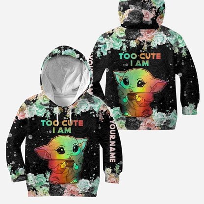 Too Cute I Am - Personalized Hoodie and Leggings