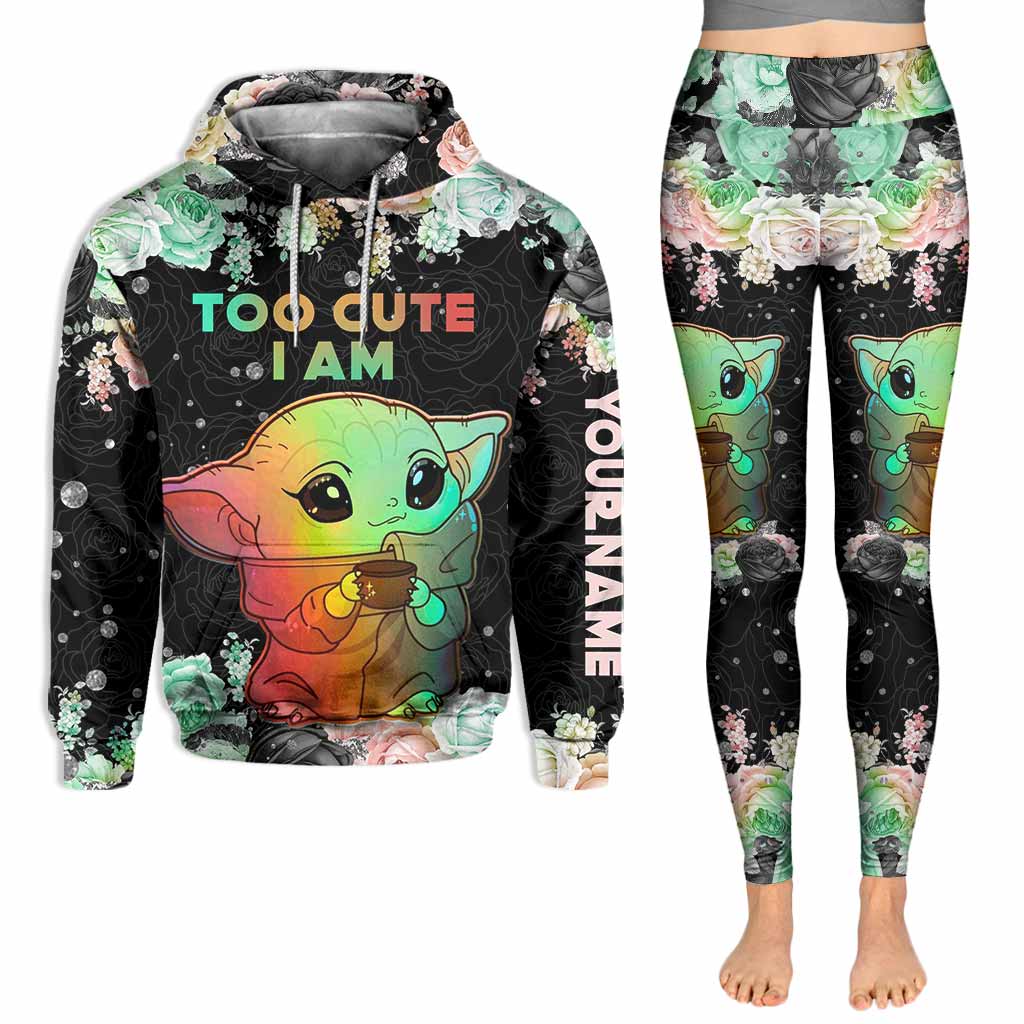 Too Cute I Am - Personalized Hoodie and Leggings