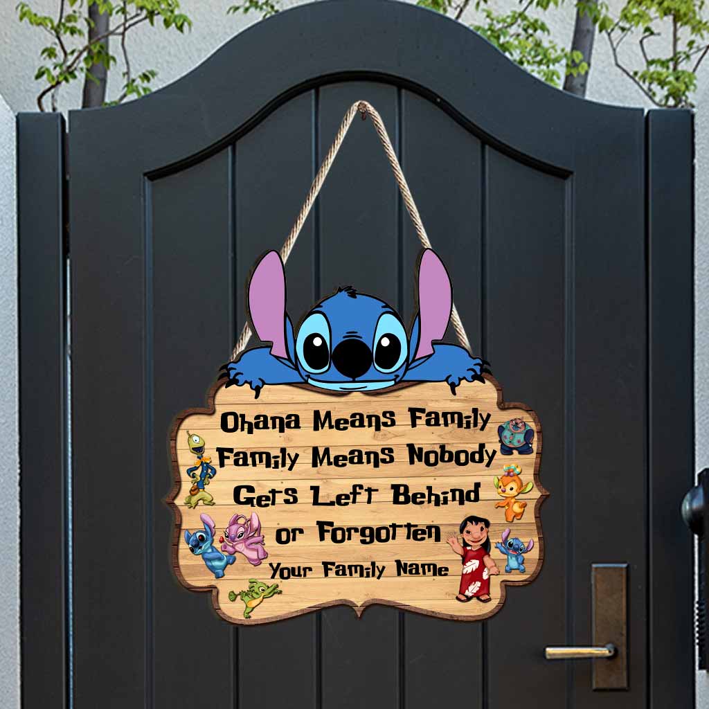 Ohana Means Family - Personalized Wood Sign