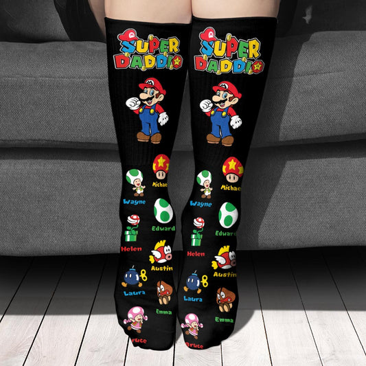 Super Daddio - Personalized Super Plumber Socks