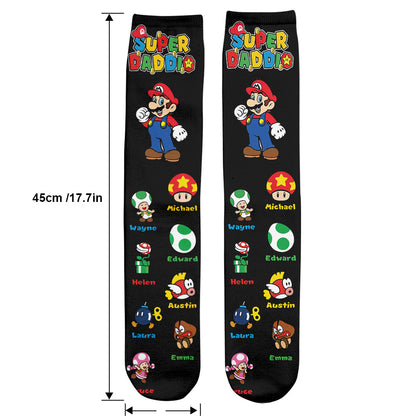 Super Daddio - Personalized Super Plumber Socks