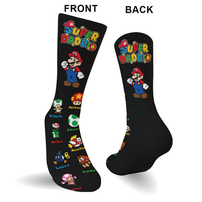 Super Daddio - Personalized Super Plumber Socks