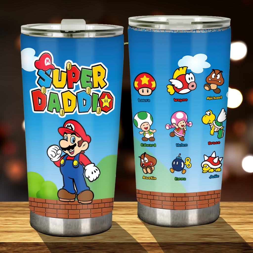 Super Daddio - Personalized Super Plumber Tumbler