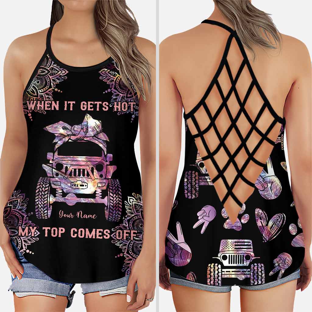 When It Gets Hot - Personalized Car Cross Tank Top and Leggings