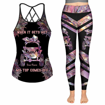 When It Gets Hot - Personalized Car Cross Tank Top and Leggings