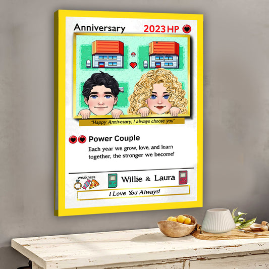 Power Couple - Personalized Monster Trainer Canvas and Poster