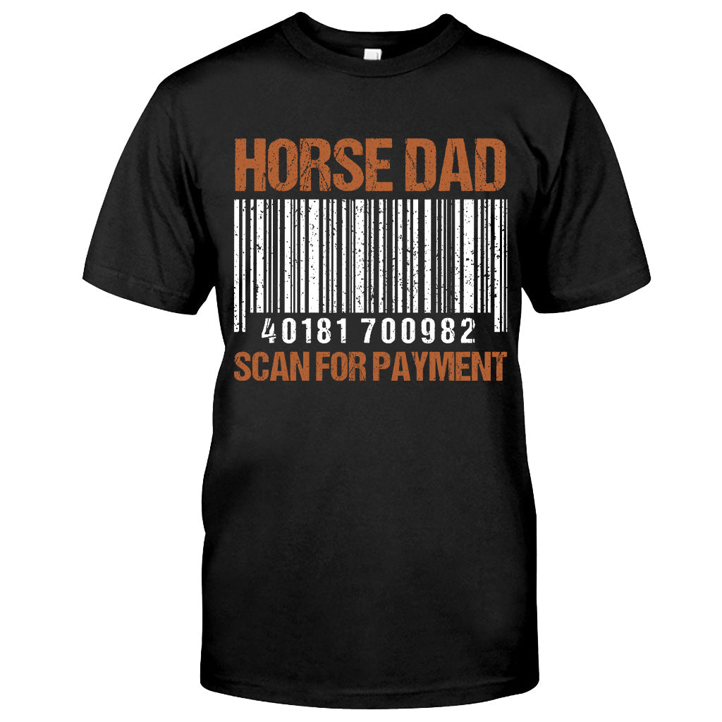 Scan For Payment - Personalized Horse T-shirt and Hoodie