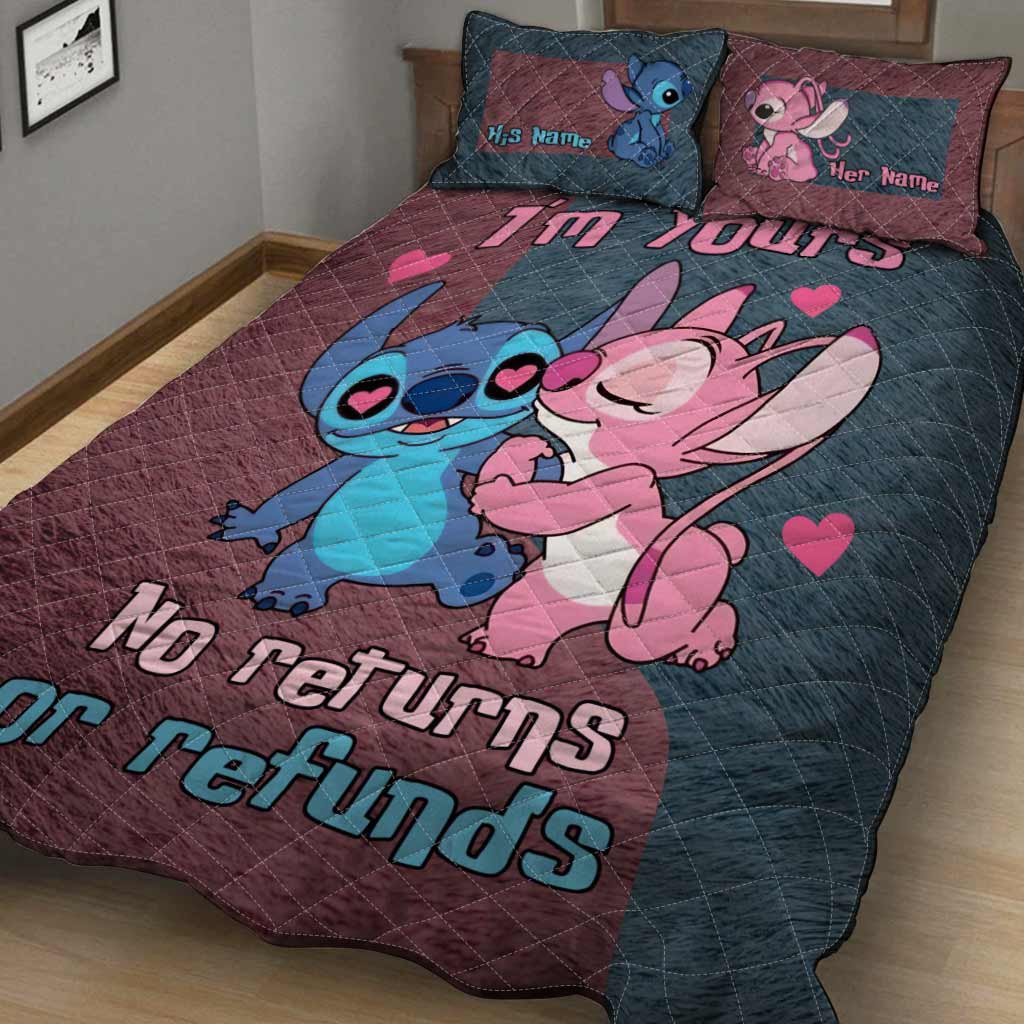 I'm Yours No Returns - Personalized Ohana Quilt Set