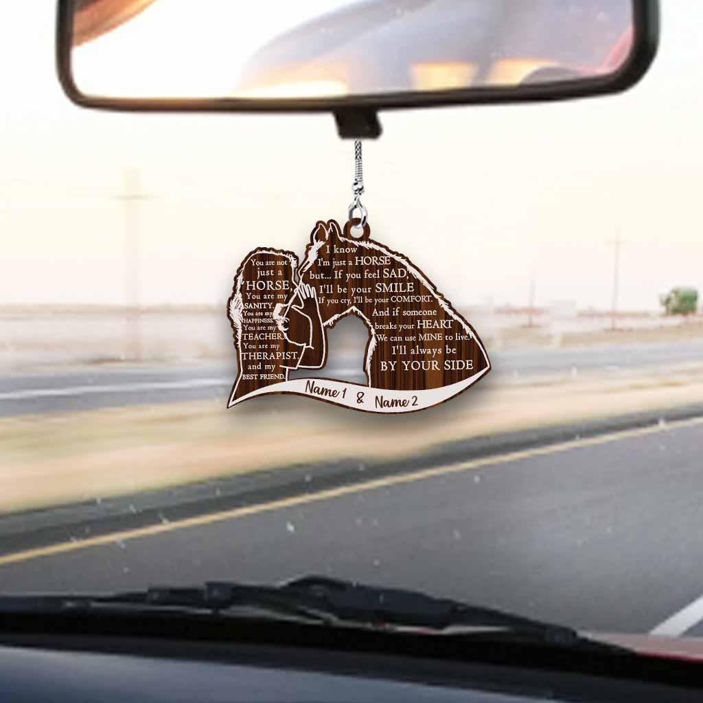 I Know I'm Just A Horse - Personalized Transparent Car Ornament