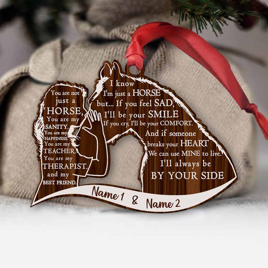 I Know I'm Just A Horse - Personalized Horse Ornament (Printed On Both Sides)