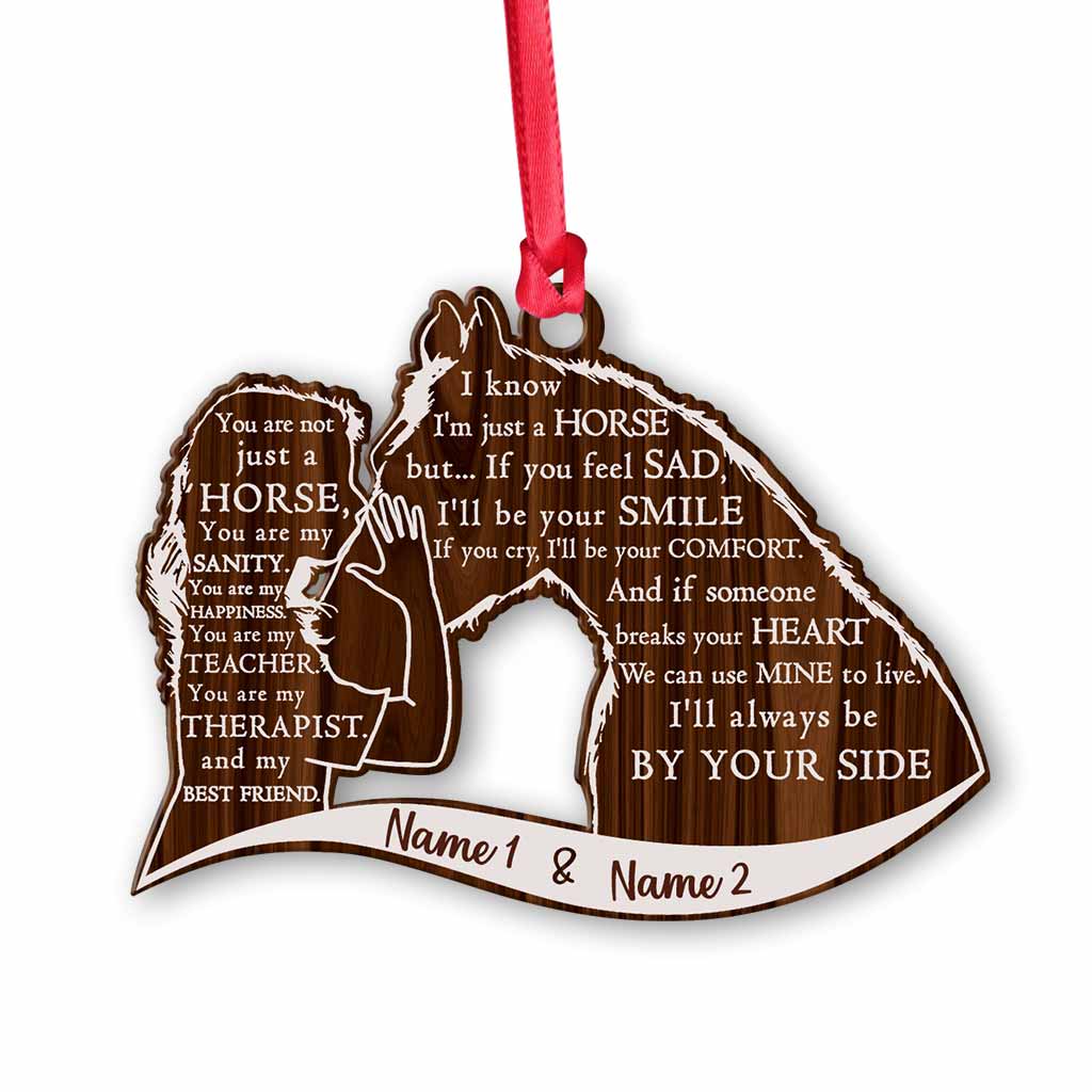 I Know I'm Just A Horse - Personalized Horse Ornament (Printed On Both Sides)