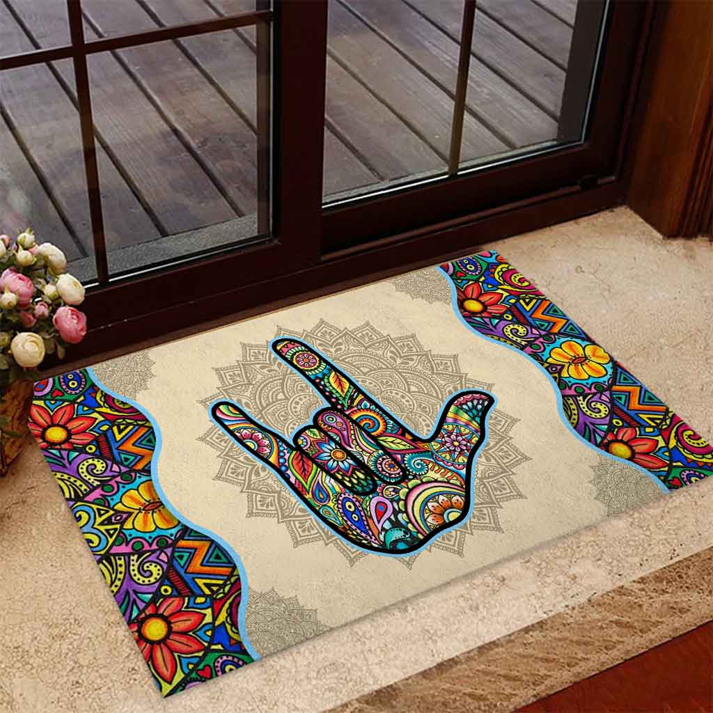 Love - American Sign Language Doormat