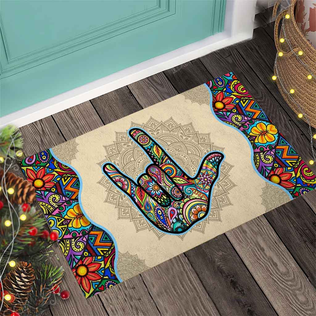 Love - American Sign Language Doormat