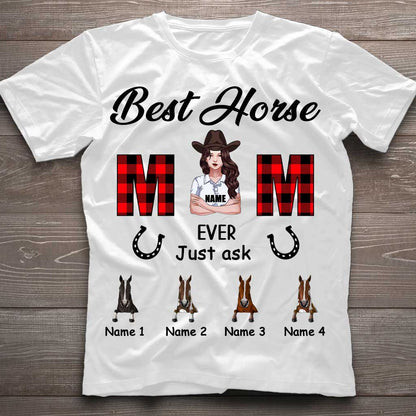 Best Horse Mom Ever - Personalized T-shirt and Hoodie