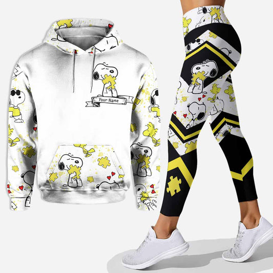 Be You The World Will Adjust - Personalized Autism Awareness Hoodie and Leggings