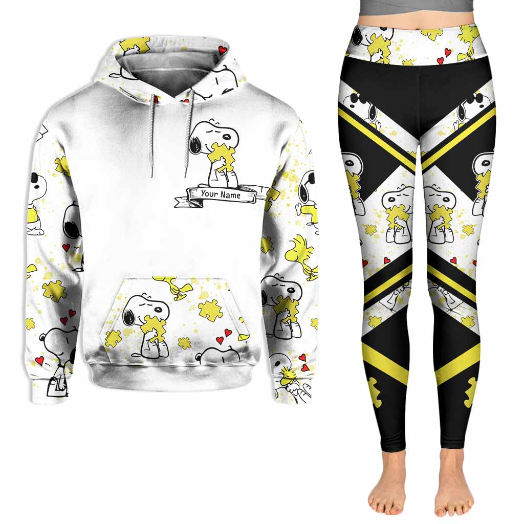 Be You The World Will Adjust - Personalized Autism Awareness Hoodie and Leggings