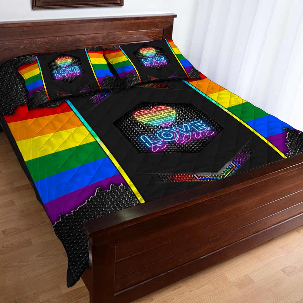 Love Is Love - LGBT Support Quilt Bed Set