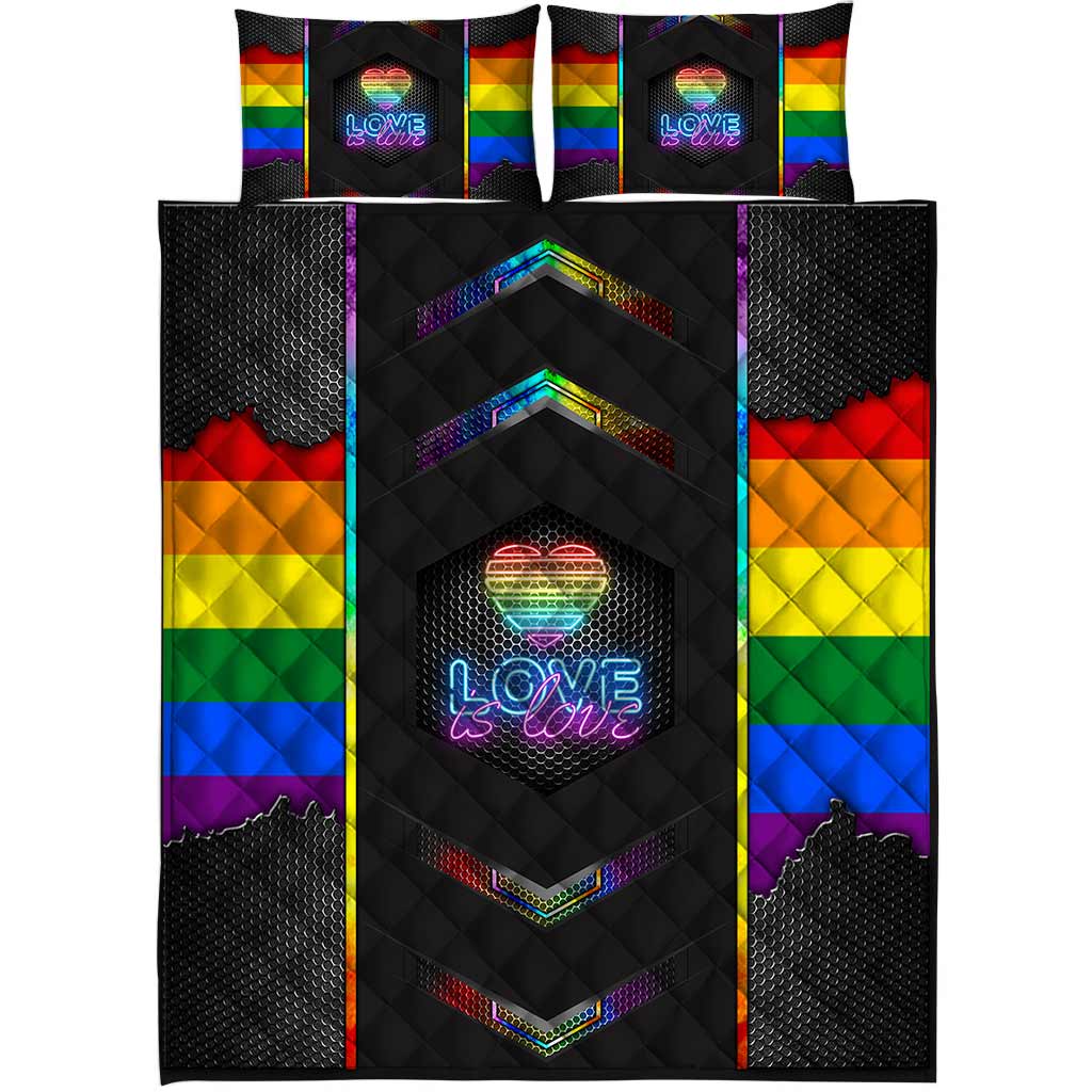 Love Is Love - LGBT Support Quilt Bed Set