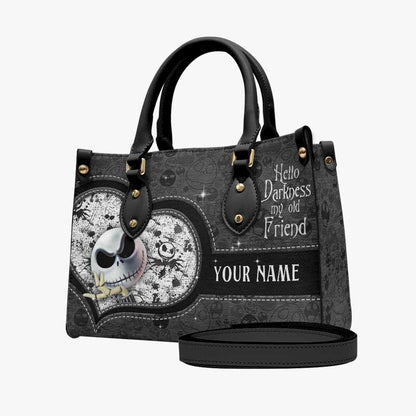 Hello Darkness Nightmare - Personalized Leather Handbag