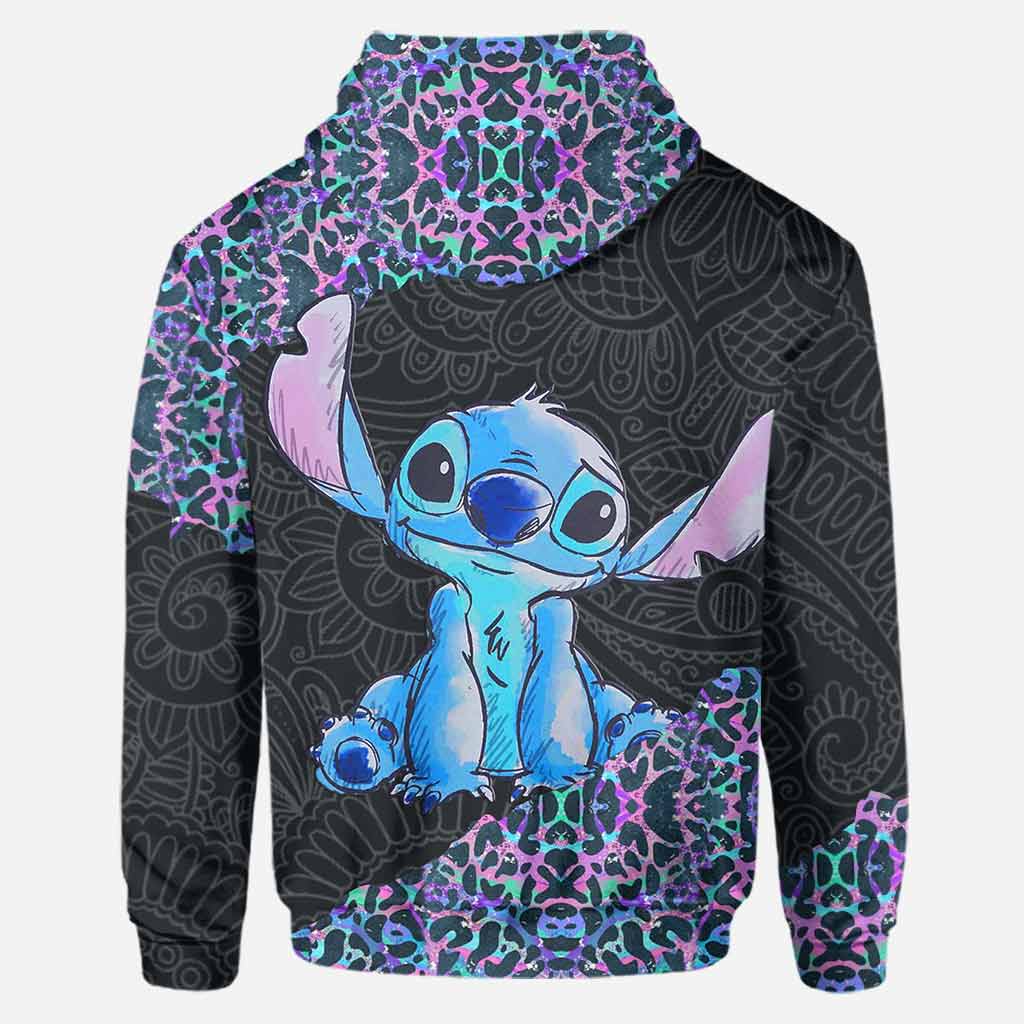 Holographic Leopard Ohana - Personalized Hoodie and Leggings