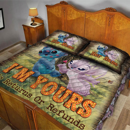 I'm Yours - Personalized Quilt Set