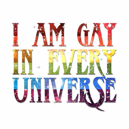 In Every Universe - LGBT Support Decal Full