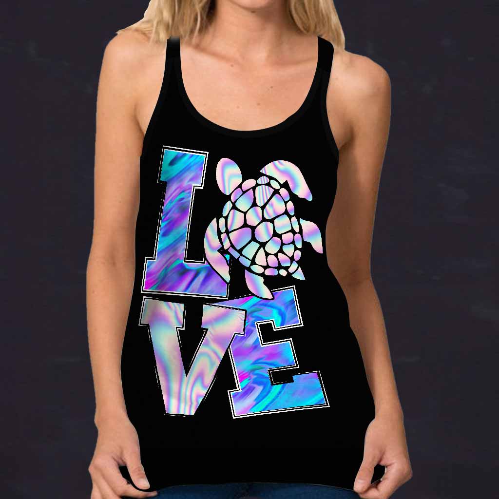 Love  - Turtle Cross Tank Top