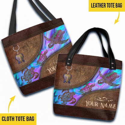 Turtle - Aboriginal Australian Personalized Tote Bag