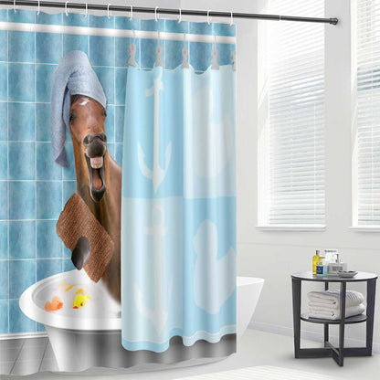 Get Naked - Horse Shower Curtain