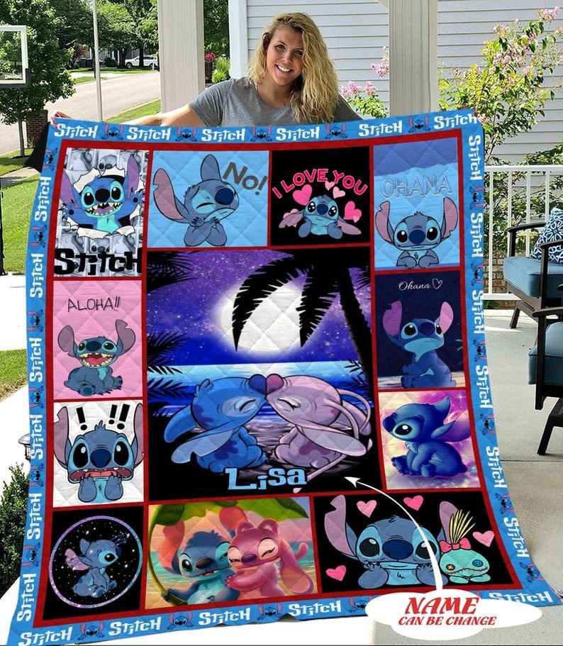 Lovely Couple - Personalized Ohana Quilt 0523