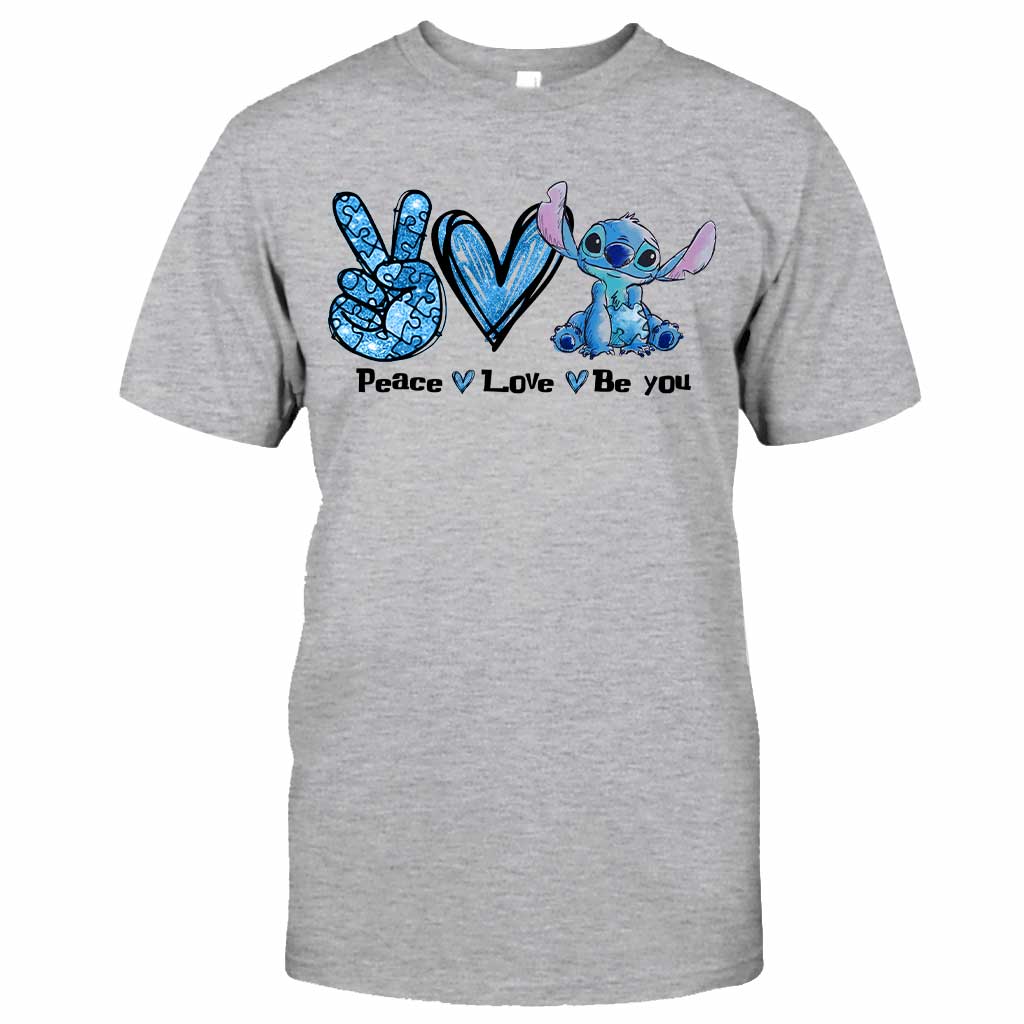 Peace Love Be You - Autism Awareness T-shirt and Hoodie