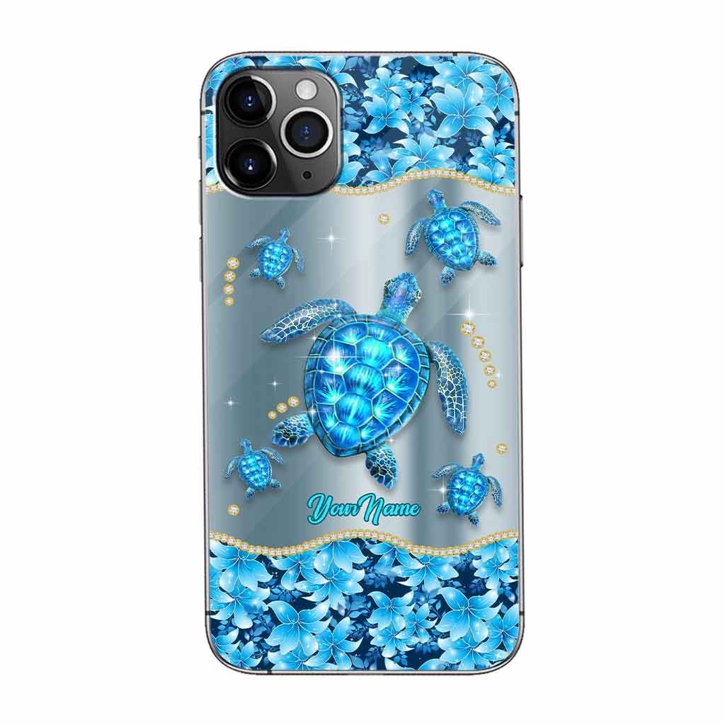 Blue Sea - Personalized Turtle Phone Case