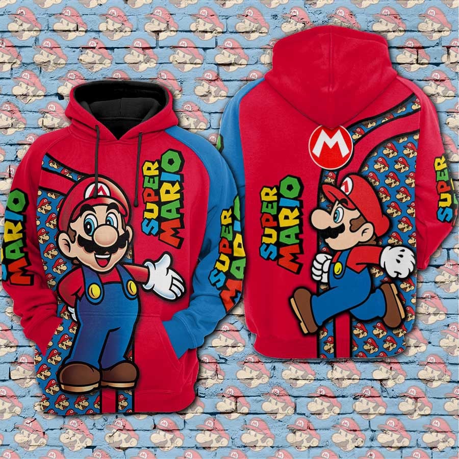 Retro Pattern Super Plumber All Over Shirt 0523