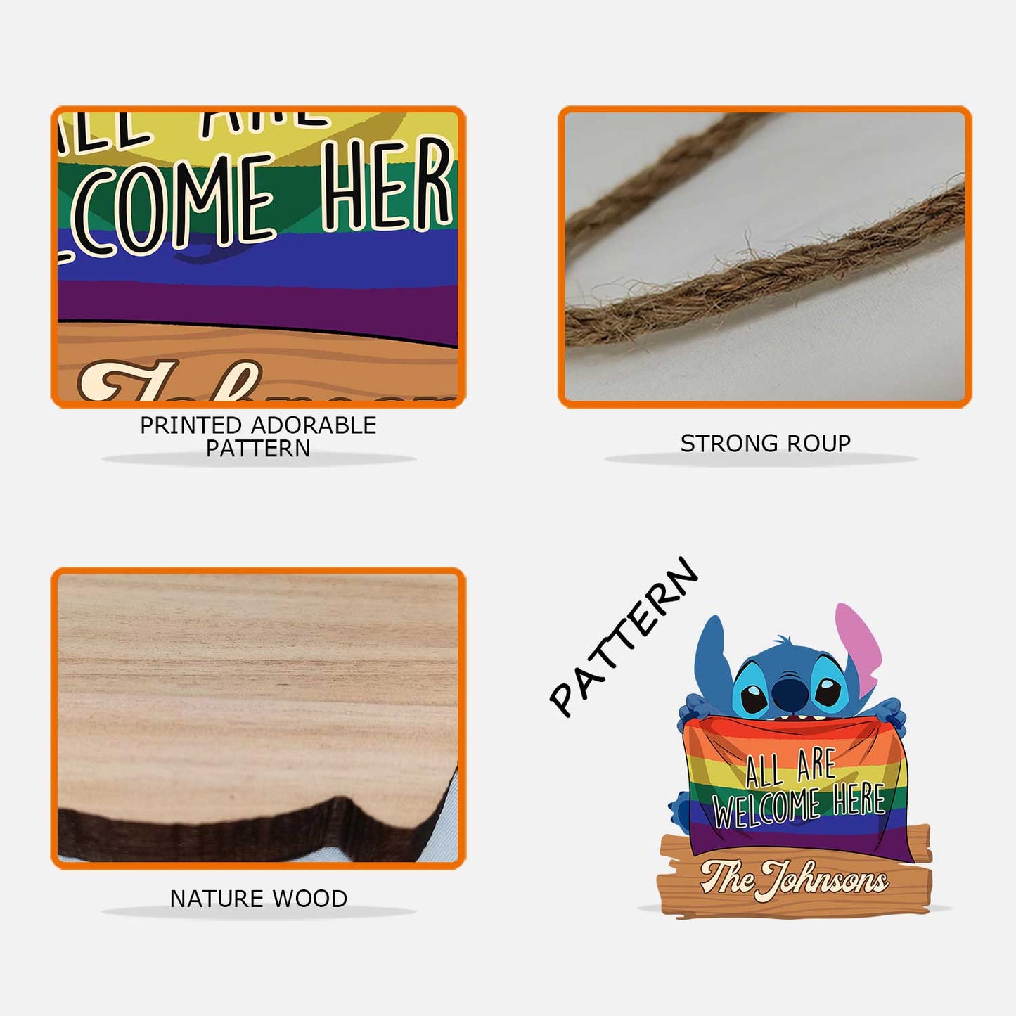 Hate Has No Home Here - Personalized LGBT Support Wood Sign