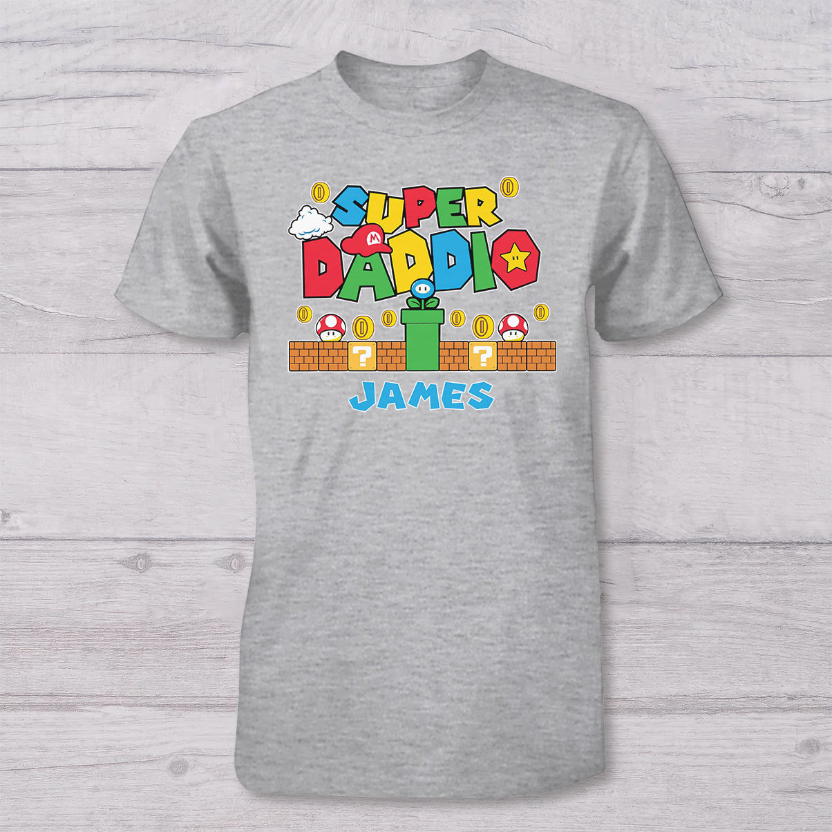Super Daddio - Personalized Super Plumber T-shirt And Baby Onesie