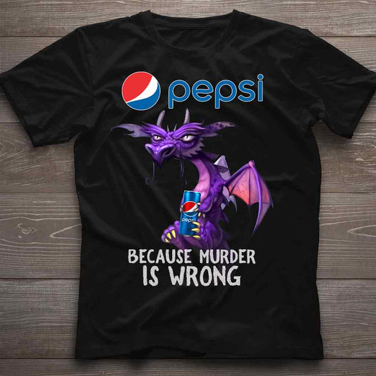 Because Murder Is Wrong - Personalized Blue Soft Drink T-shirt and Hoodie